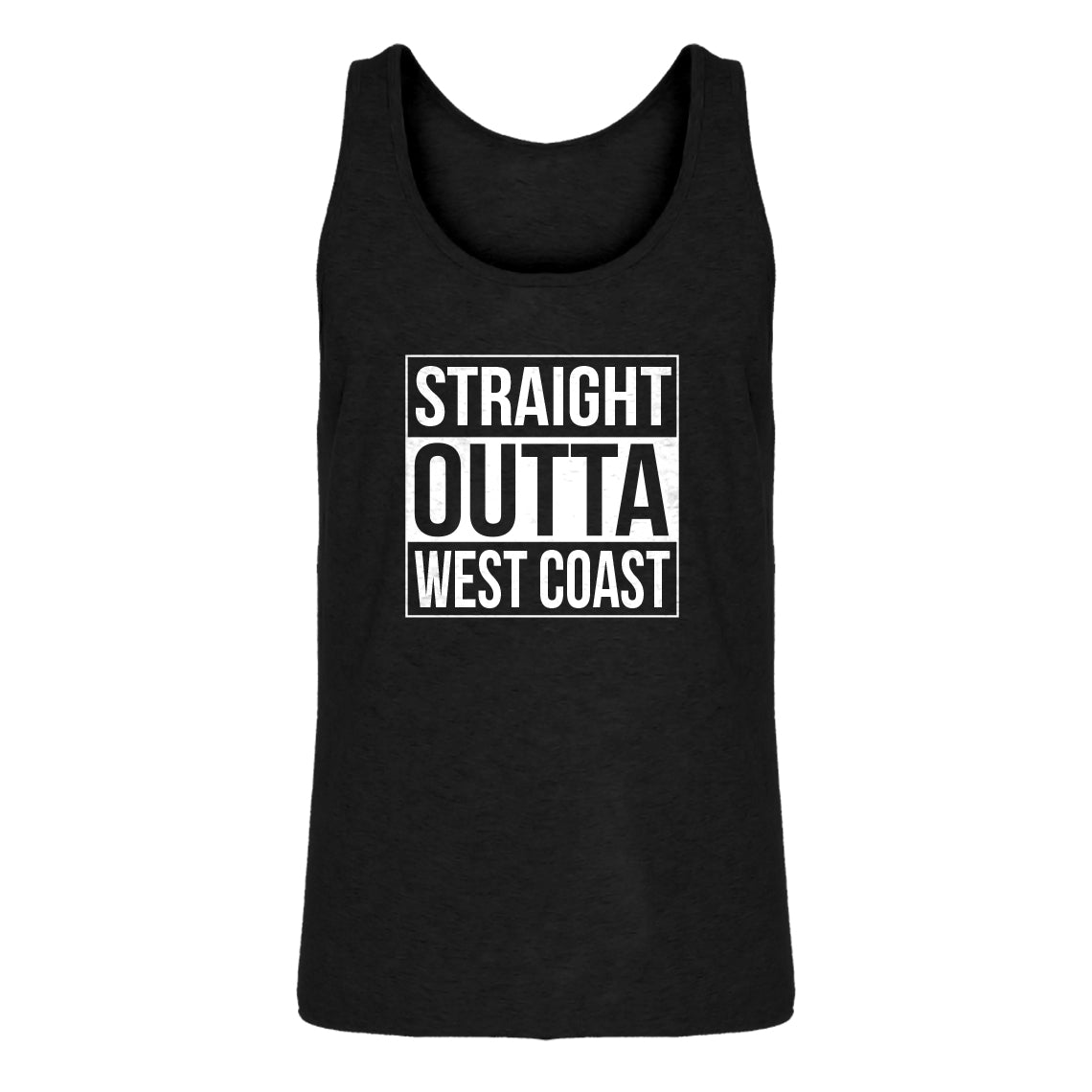 Mens Straight Outta West Coast Jersey Tank Top