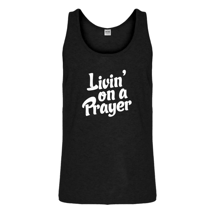 Tank Living on a Prayer Mens Jersey Tank Top