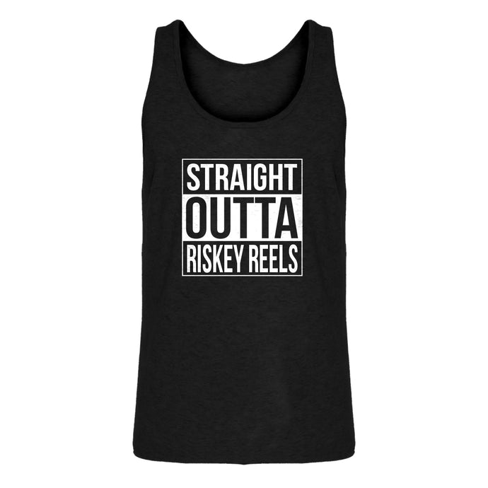 Mens Straight Outta Riskey Reels Jersey Tank Top