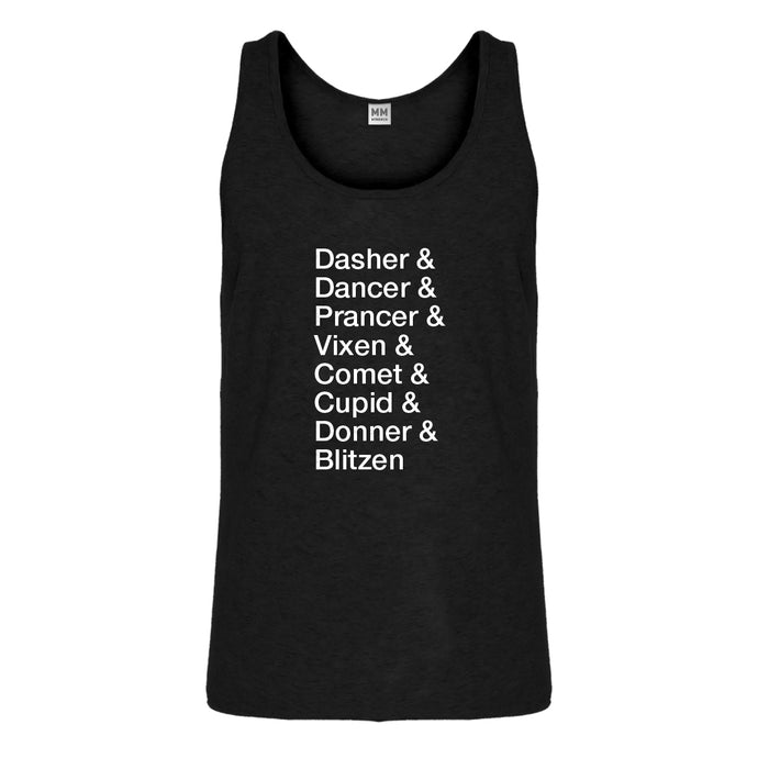 Tank Reindeer Names Mens Jersey Tank Top