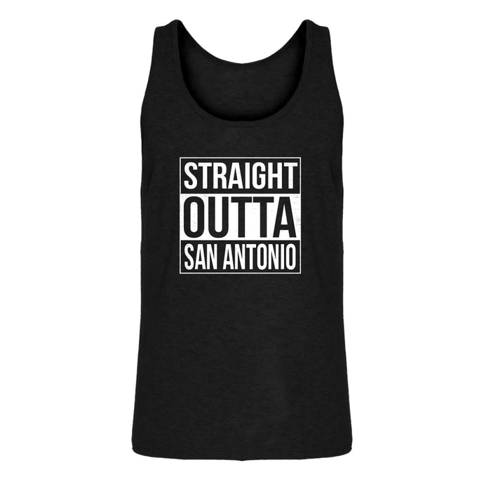 Mens Straight Outta San Antonio Jersey Tank Top