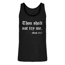 Mens Thou shalt not try me. Jersey Tank Top
