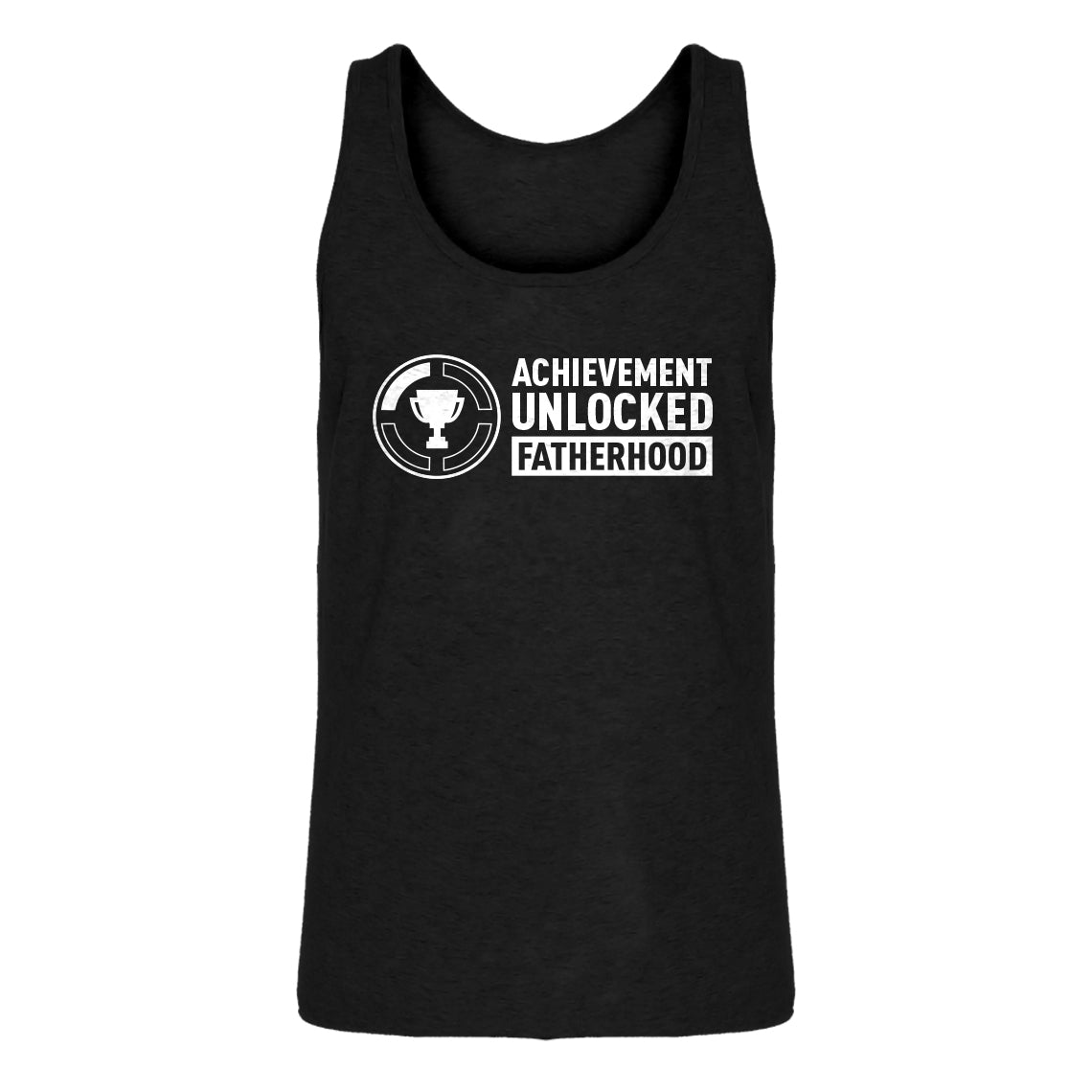 Mens Achievement Unlocked Fatherhood Jersey Tank Top
