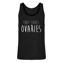 Mens That Takes Ovaries Jersey Tank Top
