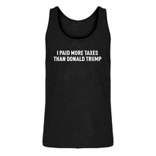 Mens I PAID MORE TAXES THAN DONALD TRUMP Jersey Tank Top