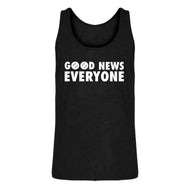 Mens GOOD NEWS EVERYONE Jersey Tank Top