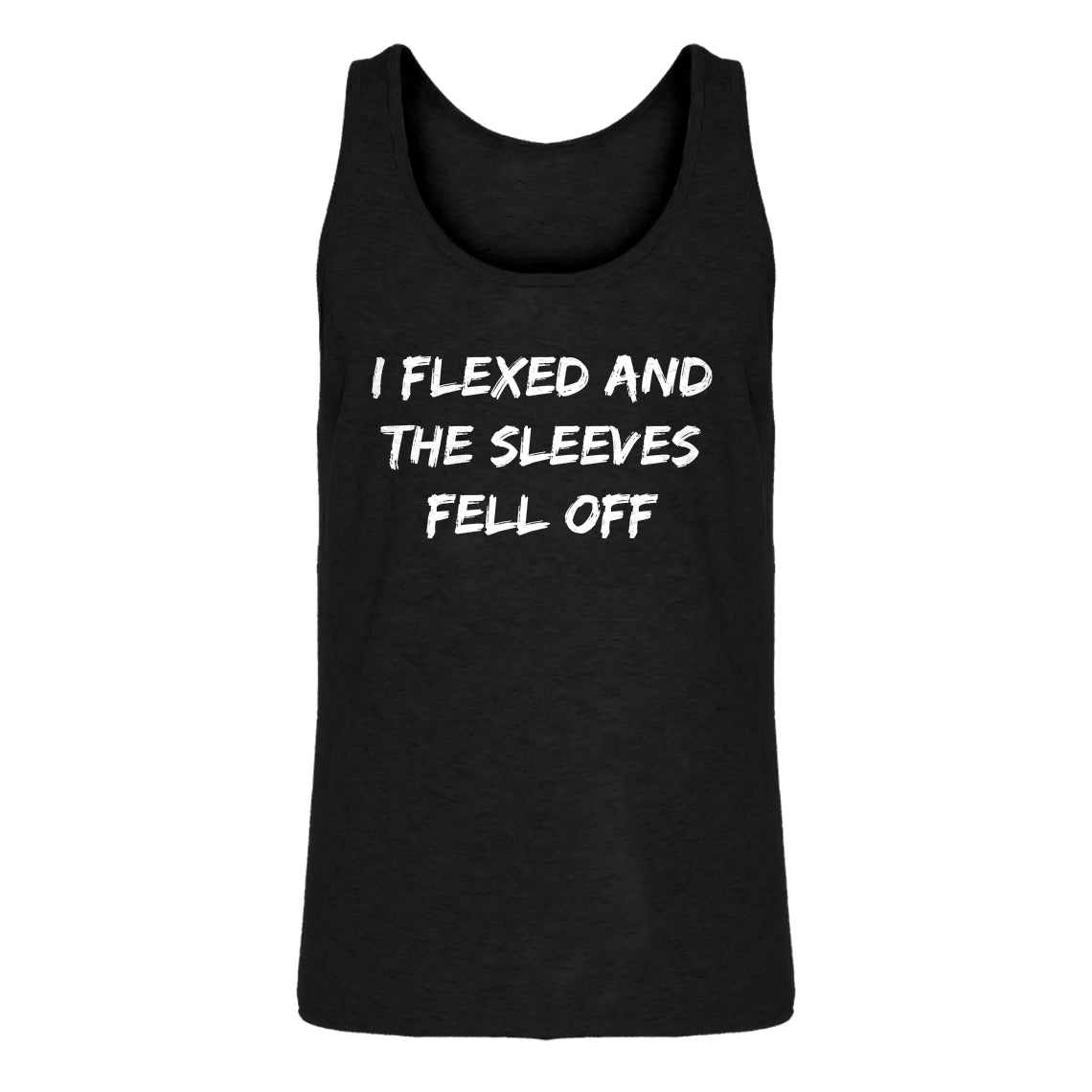 Mens I Flexed and the Sleeves Fell Off Jersey Tank Top