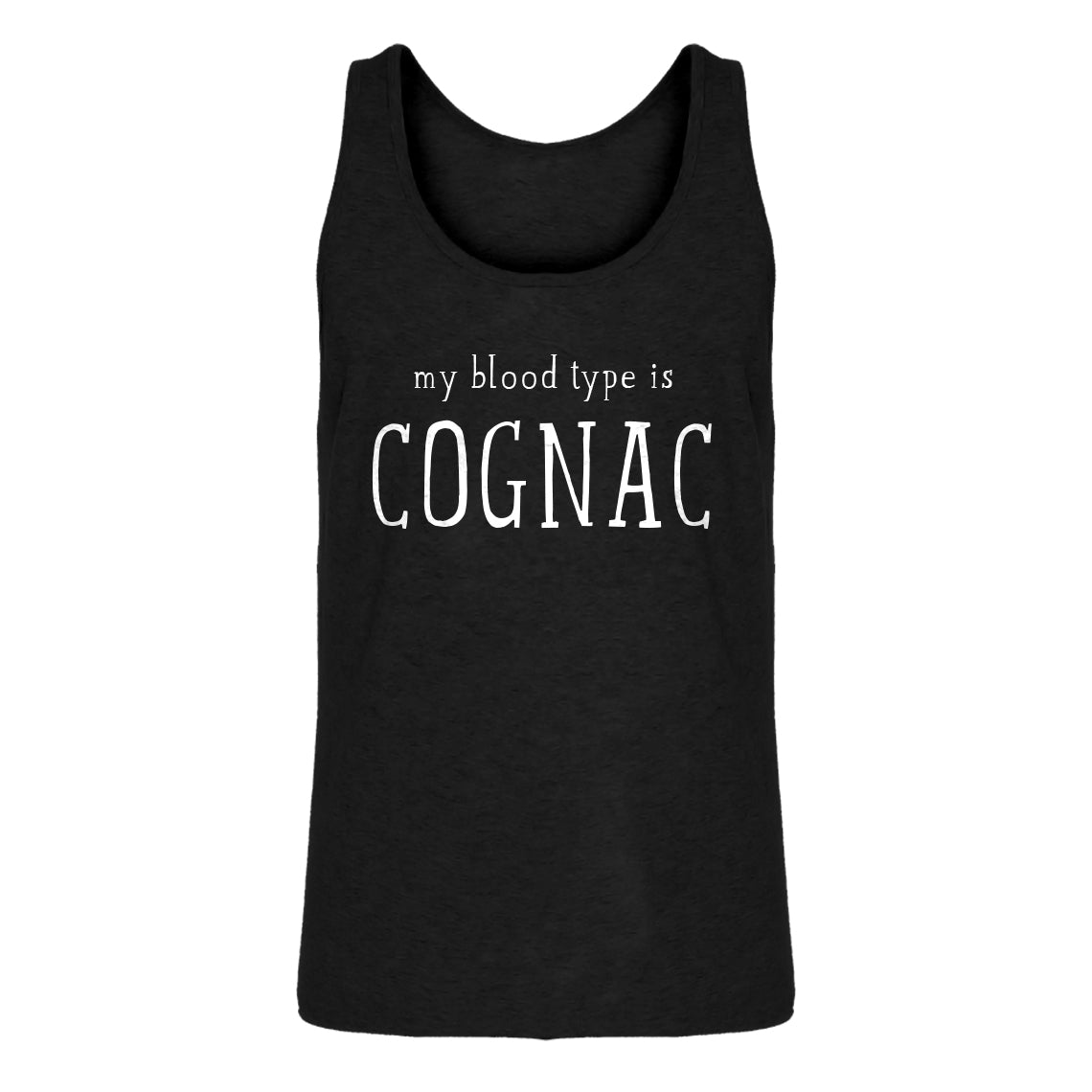 Mens My Blood Type is Cognac Jersey Tank Top