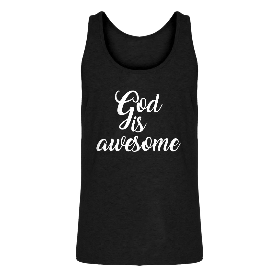 Mens God is AWESOME Jersey Tank Top