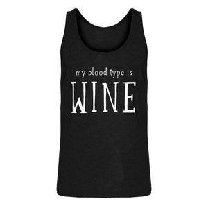Mens My Blood Type is Wine Jersey Tank Top