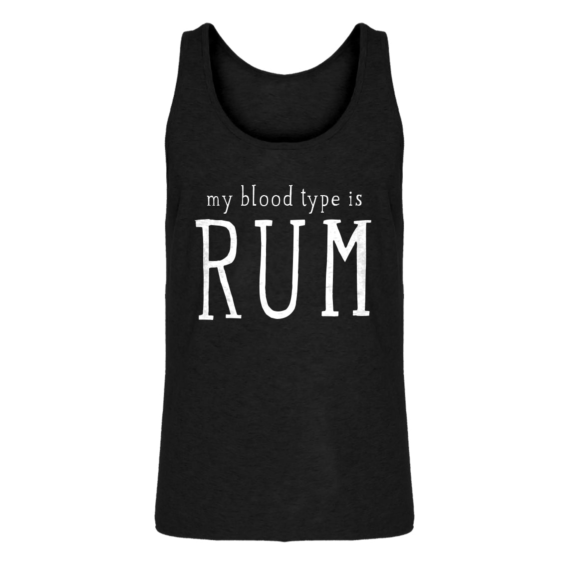 Mens My Blood Type is Rum Jersey Tank Top