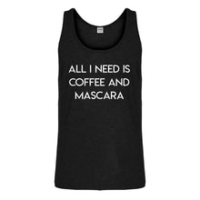 Tank All I need is Coffee and Mascara Mens Jersey Tank Top