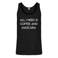 Tank All I need is Coffee and Mascara Mens Jersey Tank Top