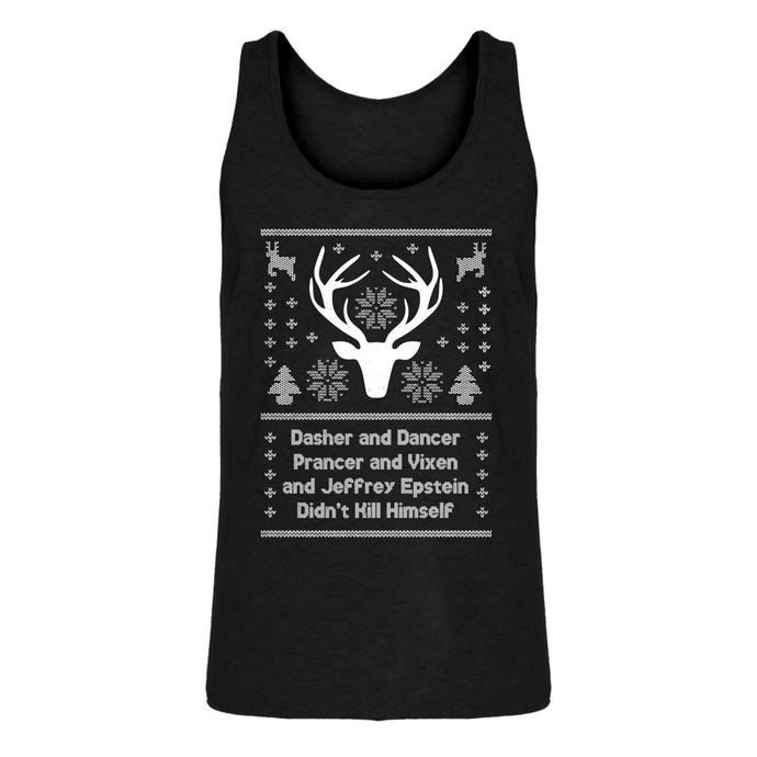 Mens Dasher and Dancer and Jeffrey Epstein Jersey Tank Top