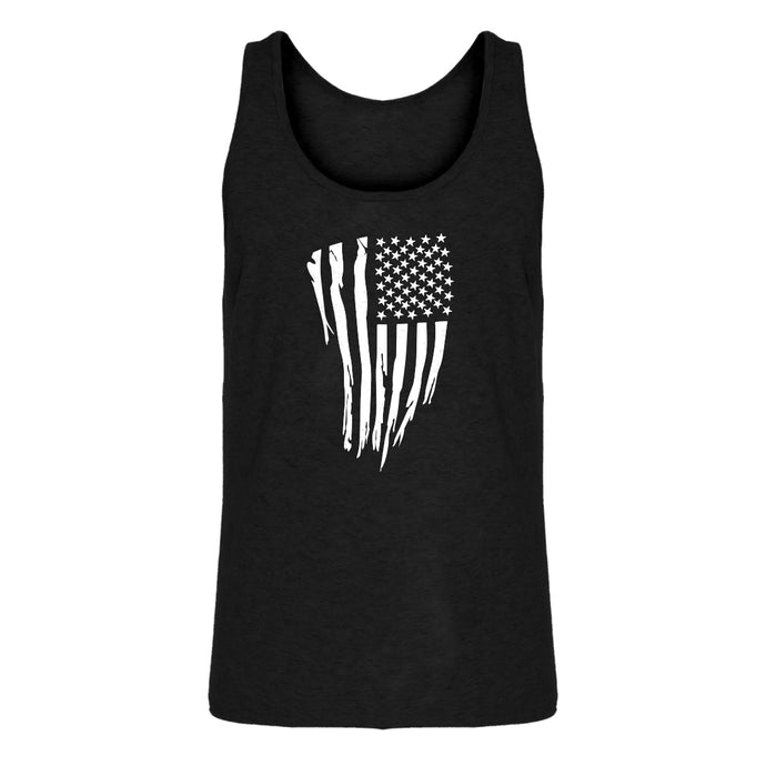 Mens American Flag Vertical Jersey Tank Top