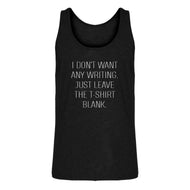 Tank Leave the Tshirt Blank Mens Jersey Tank Top