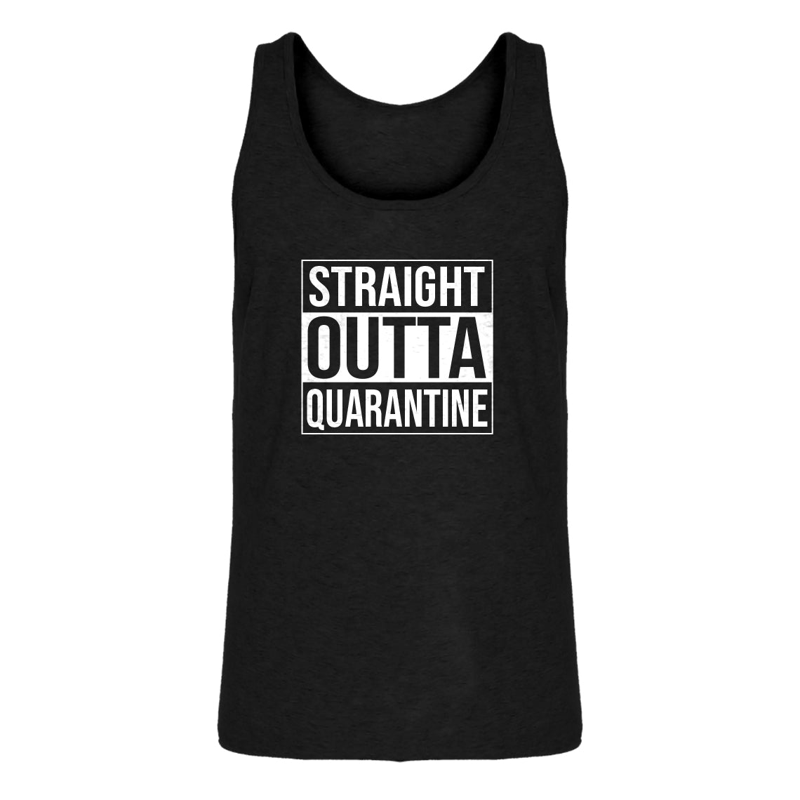 Mens Straight Outta Quarantine Jersey Tank Top