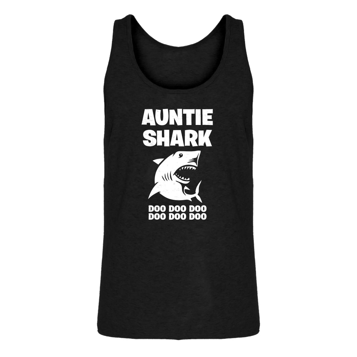 Mens Auntie Shark Jersey Tank Top