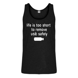 Tank Remove USB Safely Mens Jersey Tank Top