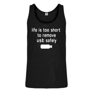 Tank Remove USB Safely Mens Jersey Tank Top
