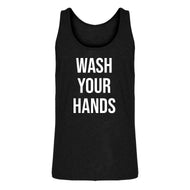 Mens WASH YOUR HANDS Jersey Tank Top