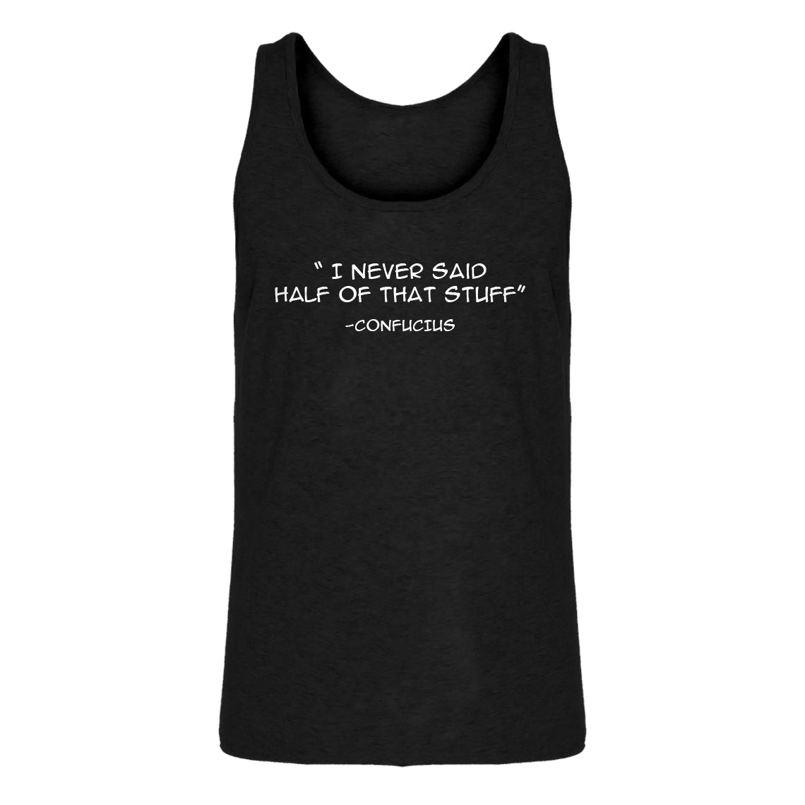 Mens Confucius say Jersey Tank Top