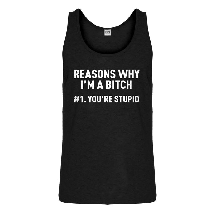Tank Reasons Why You're Stupid Mens Jersey Tank Top
