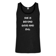 Tank She is Beyond Good and Evil Mens Jersey Tank Top