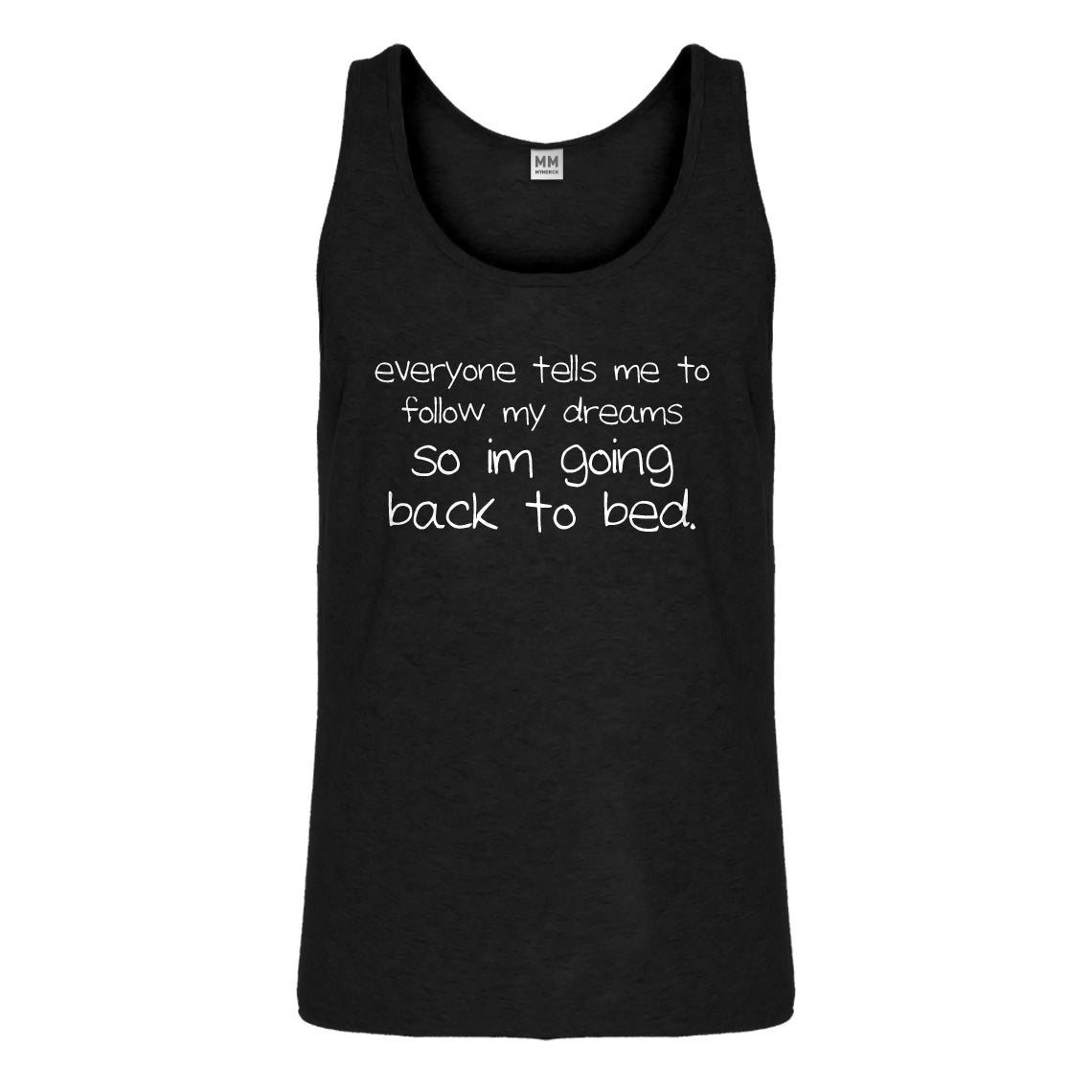 Tank Back to Bed Mens Jersey Tank Top