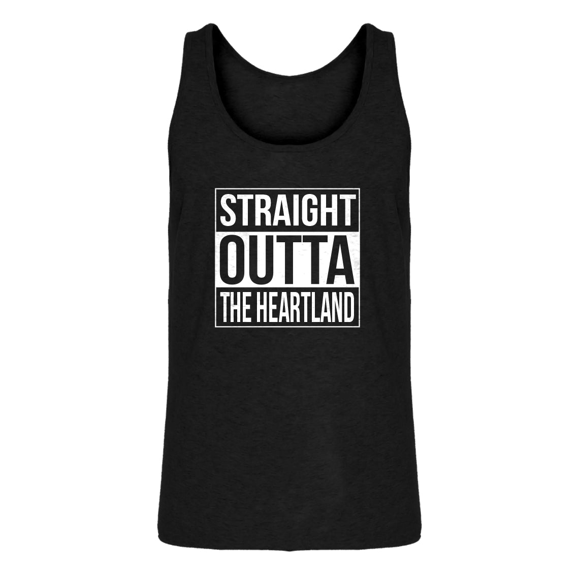 Mens Straight Outta the Heartland Jersey Tank Top