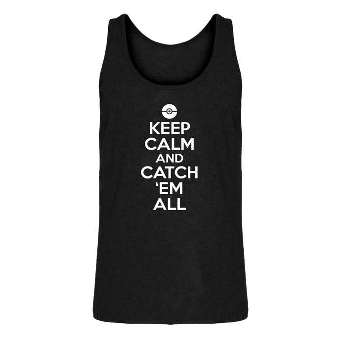 Tank Keep Calm and Catch em All! Mens Jersey Tank Top