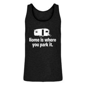 Mens Home is Where you Park it Jersey Tank Top