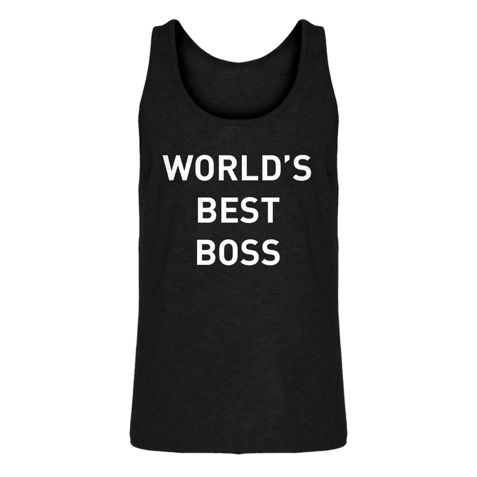 Mens World's Best Boss Jersey Tank Top