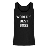 Mens World's Best Boss Jersey Tank Top