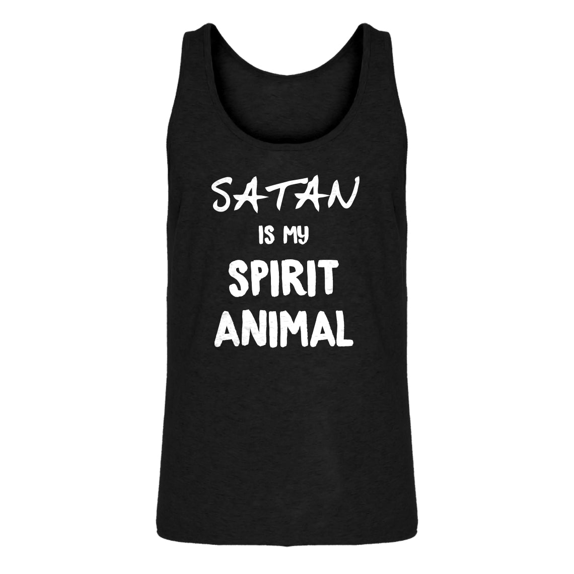 Mens Satan is my Spirit Animal Jersey Tank Top