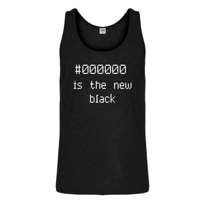 Tank 000000 is the new black Mens Jersey Tank Top