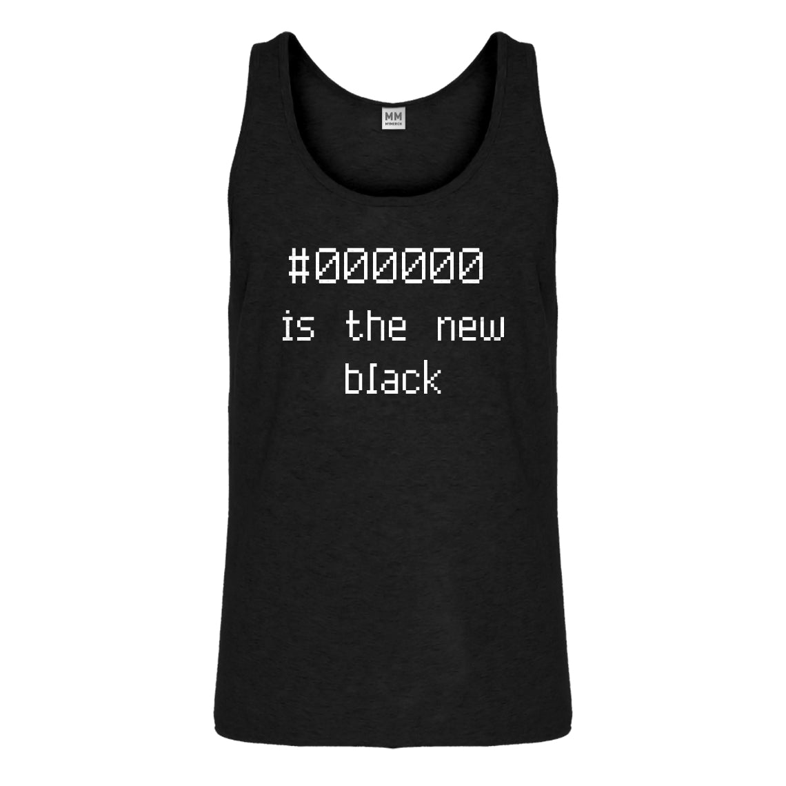 Tank 000000 is the new black Mens Jersey Tank Top