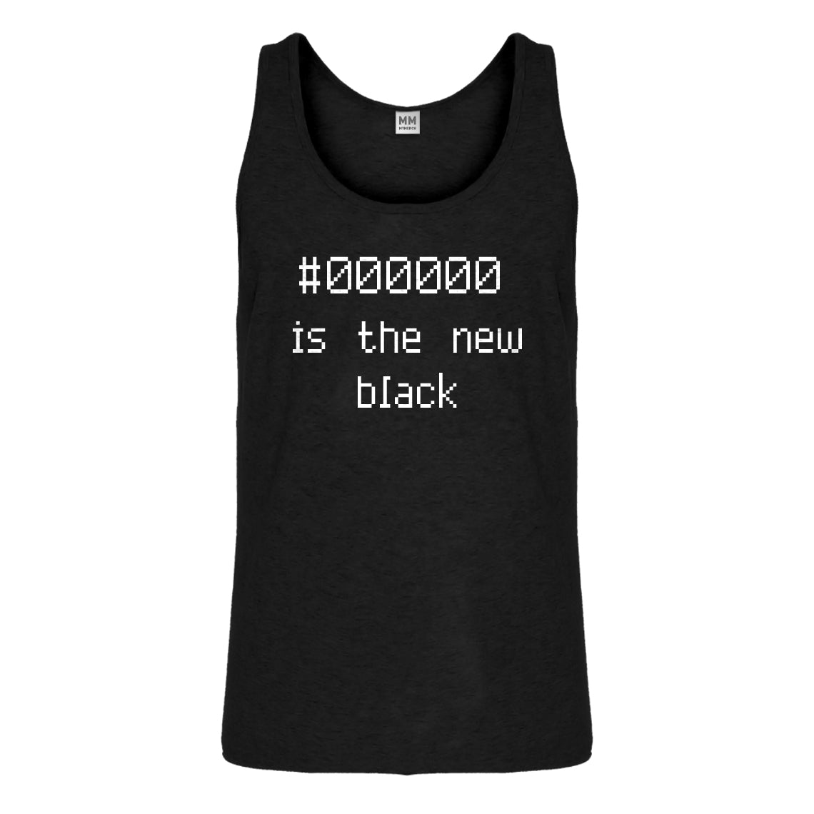 Tank 000000 is the new black Mens Jersey Tank Top