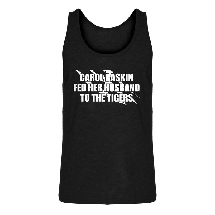 Mens Carole Baskin Fed Her Husband to the Tigers Jersey Tank Top
