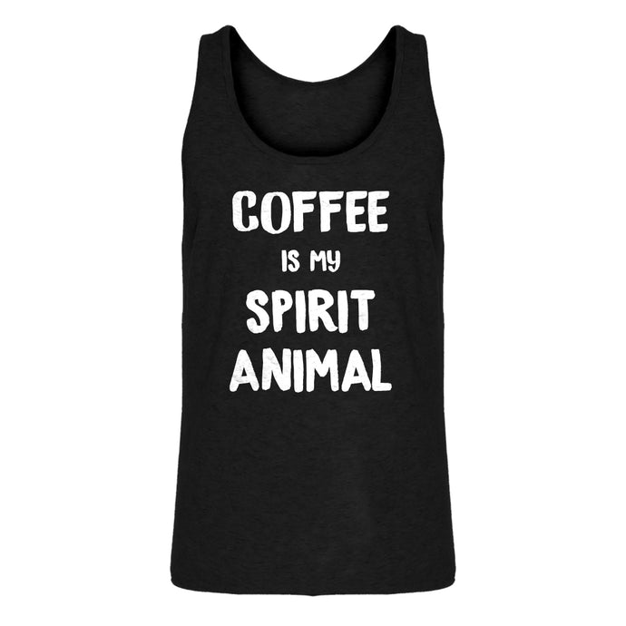 Mens Coffee is my Spirit Animal Jersey Tank Top