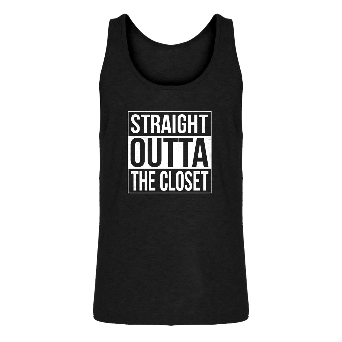 Mens Straight Outta the Closet Jersey Tank Top
