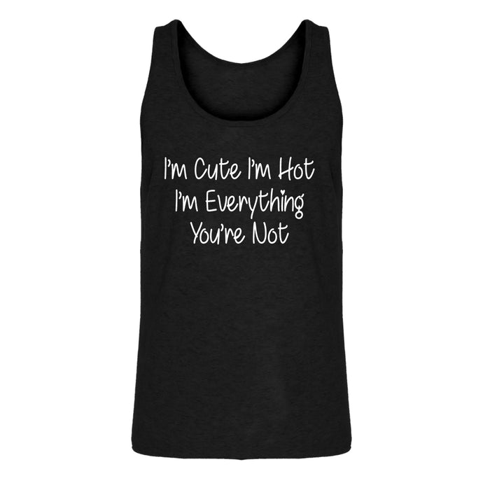 Mens Im Cute Im Hot Jersey Tank Top