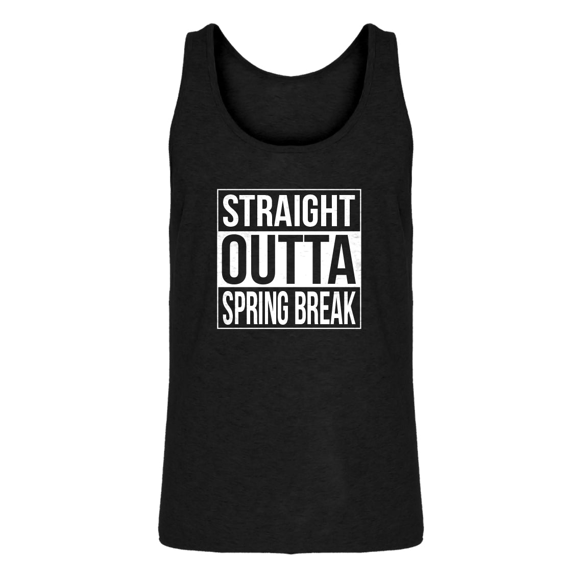 Mens Straight Outta Spring Break Jersey Tank Top