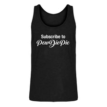 Mens Subscribe to PewDiePie Jersey Tank Top