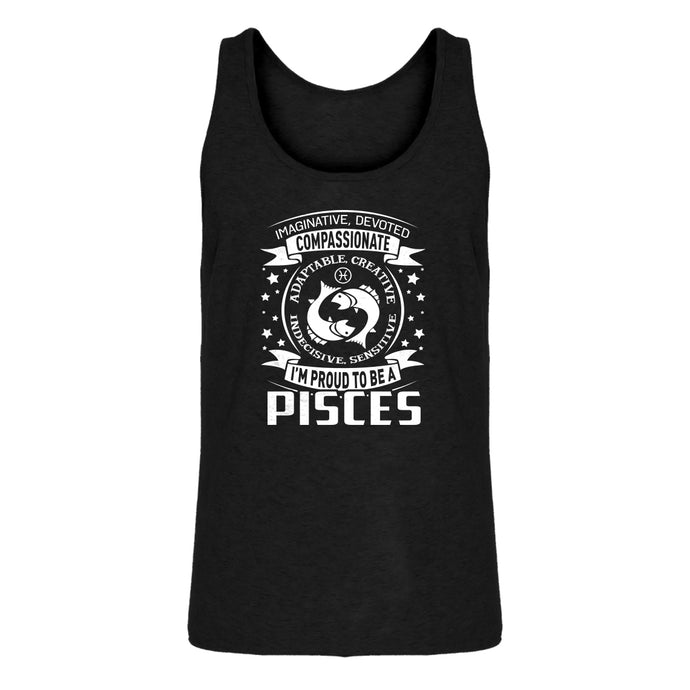Tank Pisces Astrology Zodiac Sign Mens Jersey Tank Top