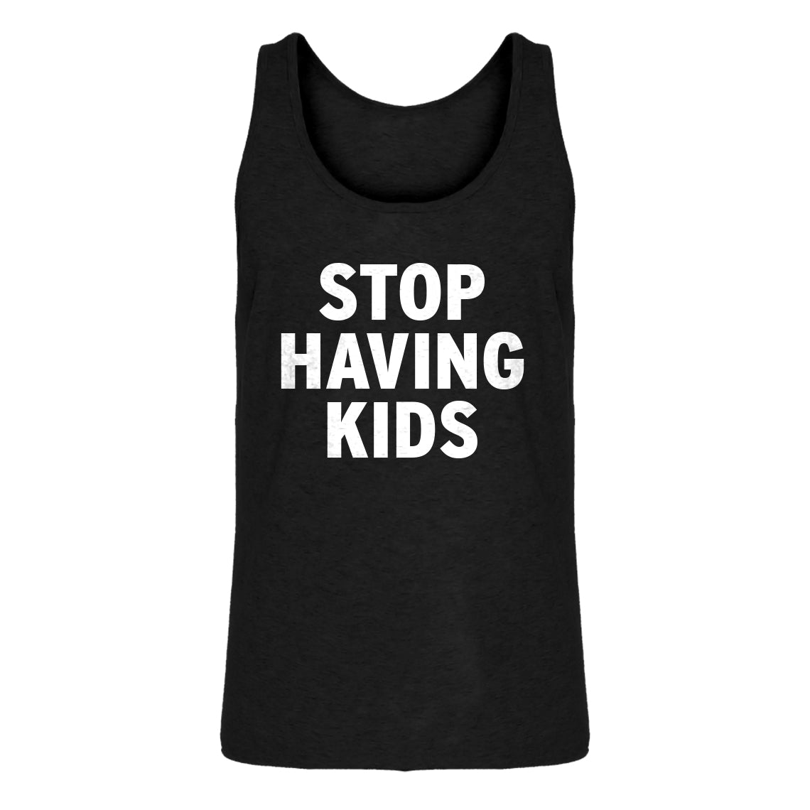 Mens STOP HAVING KIDS Jersey Tank Top