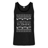 Tank Christmas is Coming Mens Jersey Tank Top
