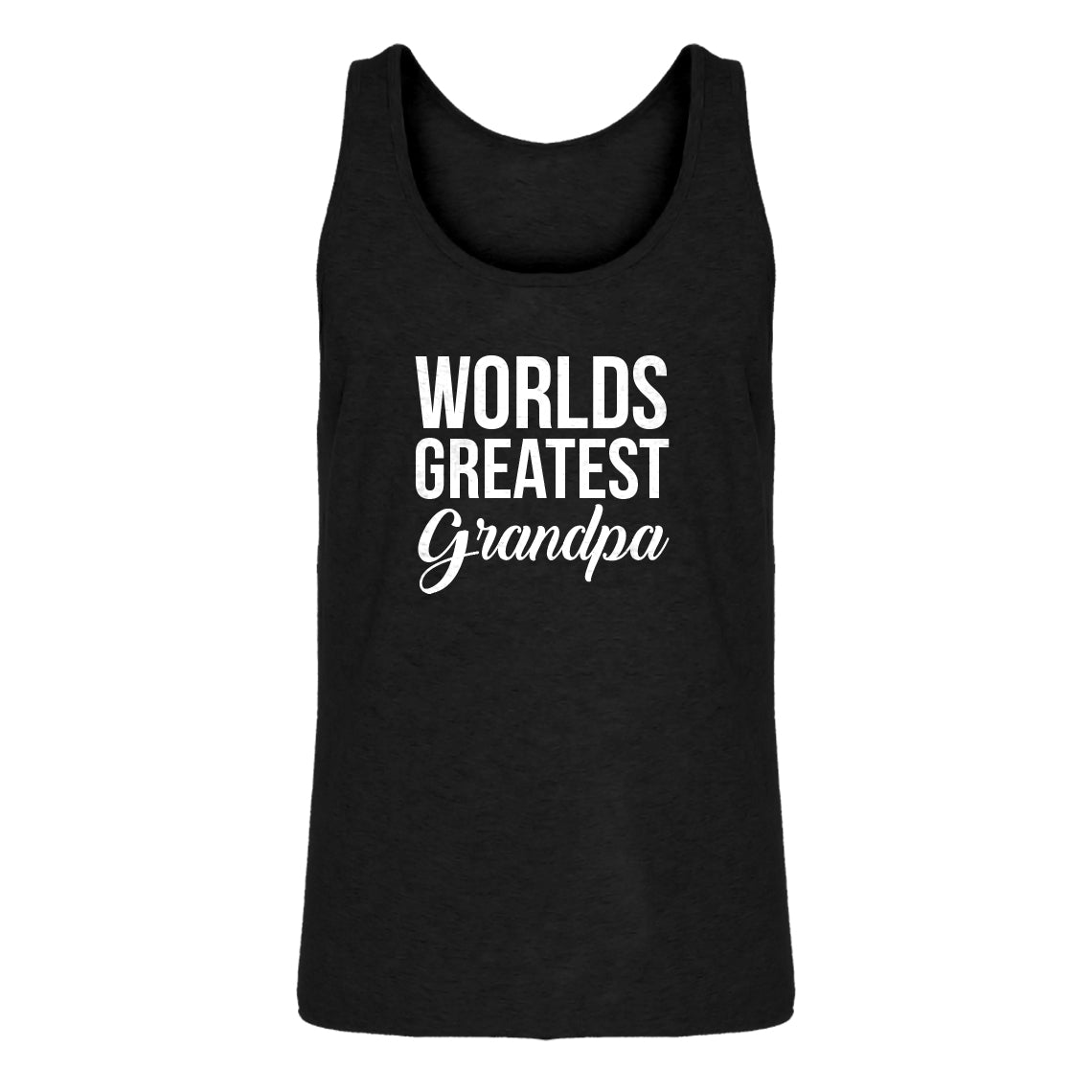 Mens World's Greatest Grandpa Jersey Tank Top