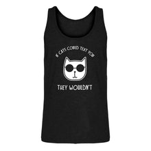 Mens If Cats Could Text Jersey Tank Top