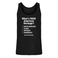 Mens What's Your Heritage? Jersey Tank Top